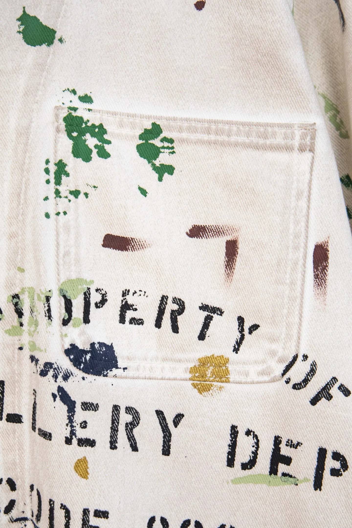 Style number: M222 P300 Gallery Dept EP Jacket Hand-painted graffiti jacket American high street zipper jacket Size: S-XL